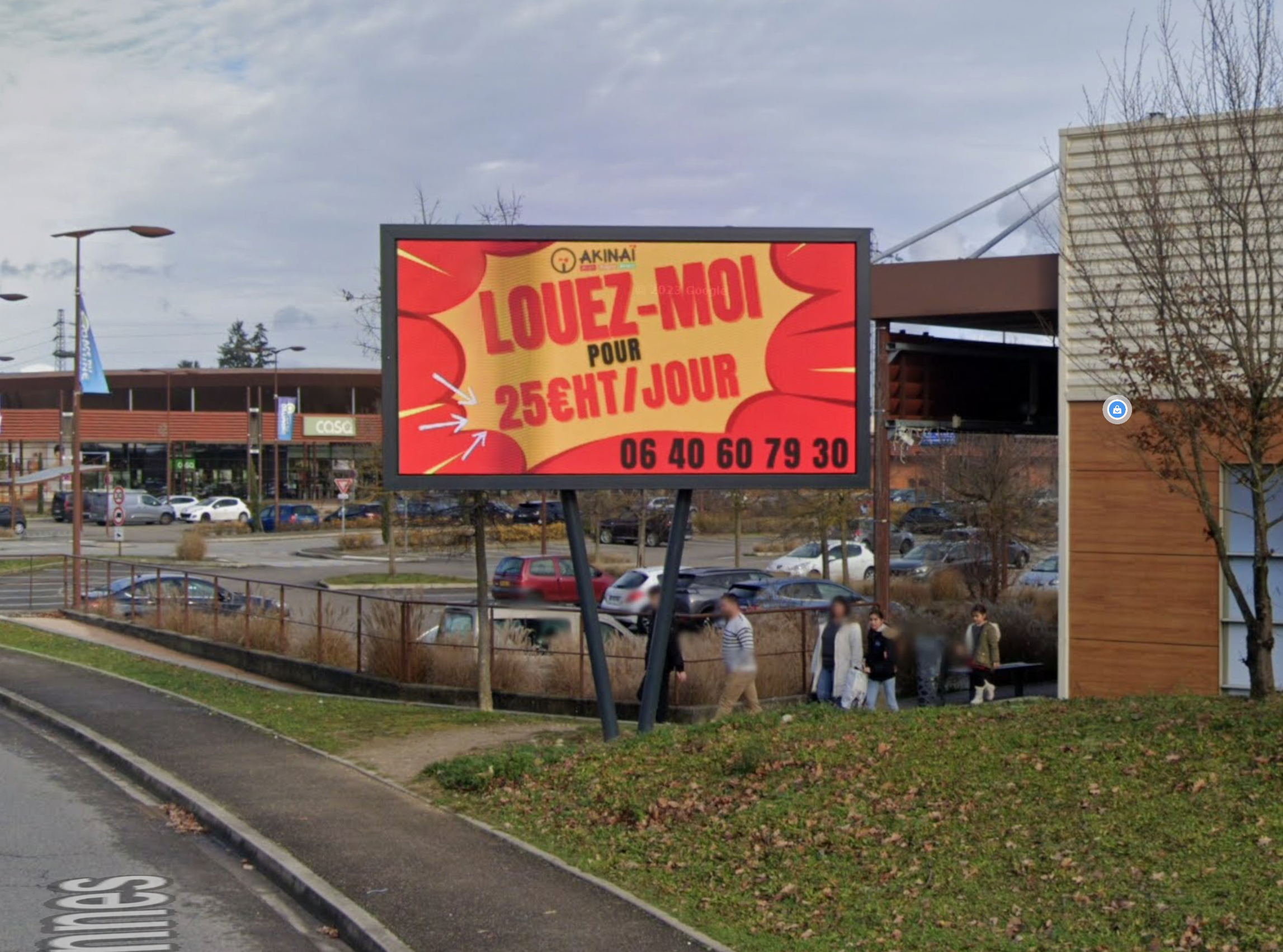 Panneau LED en situation